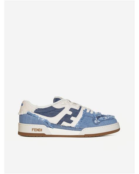 mens fendi sneakers|fendi denim sneakers.